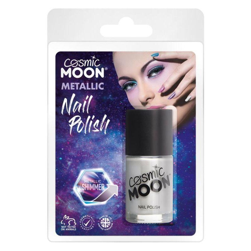 Cosmic Moon Metallic Nail Polish Silver Smiffys Moon Creations 21830