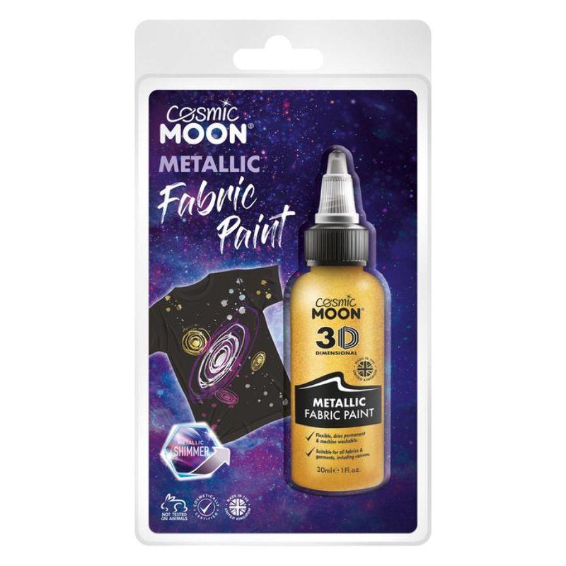 Cosmic Moon Metallic Fabric Paint Gold Smiffys Halloween Fancy Dress Accessor 20889