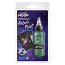 Cosmic Moon Metallic Fabric Paint Green Smiffys Moon Creations 21025