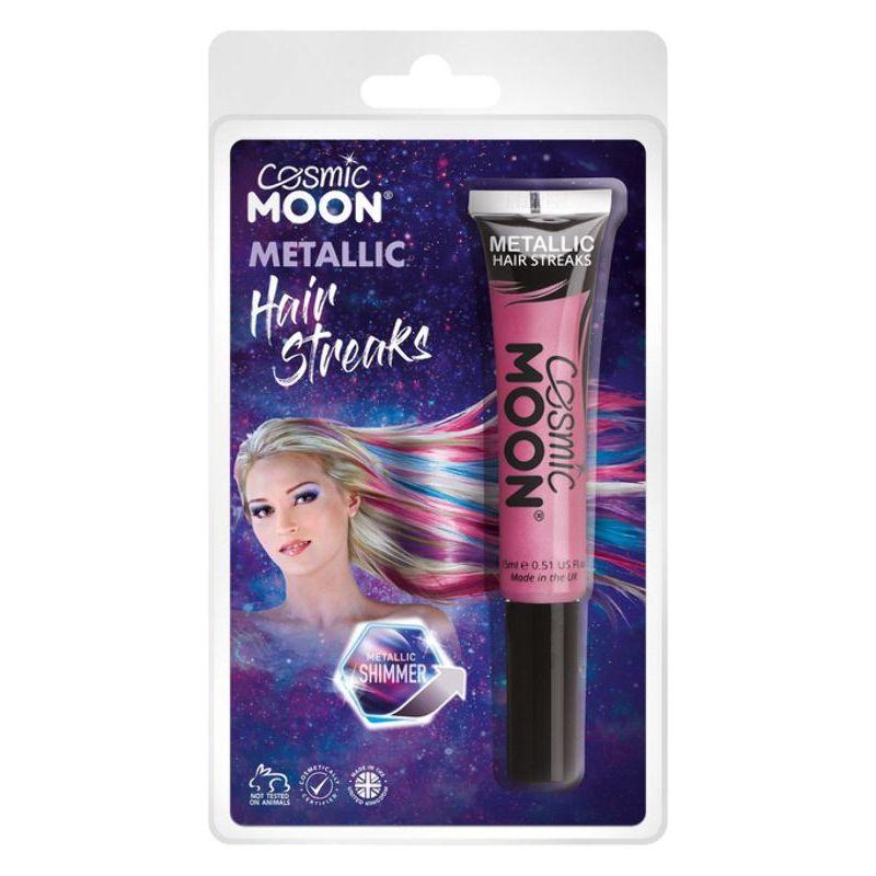 Cosmic Moon Metallic Hair Streaks Pink Smiffys Moon Creations 21464