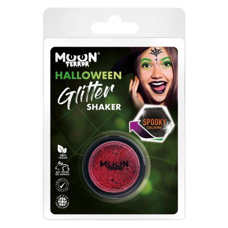 Moon Terror Halloween Glitter Shakers Red Smiffys Moon Creations 21700