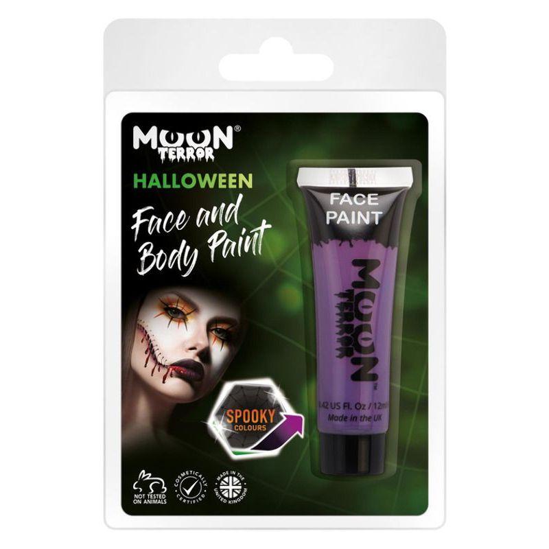 Moon Terror Halloween Face & Body Paint Purple Smiffys Moon Creations 21593