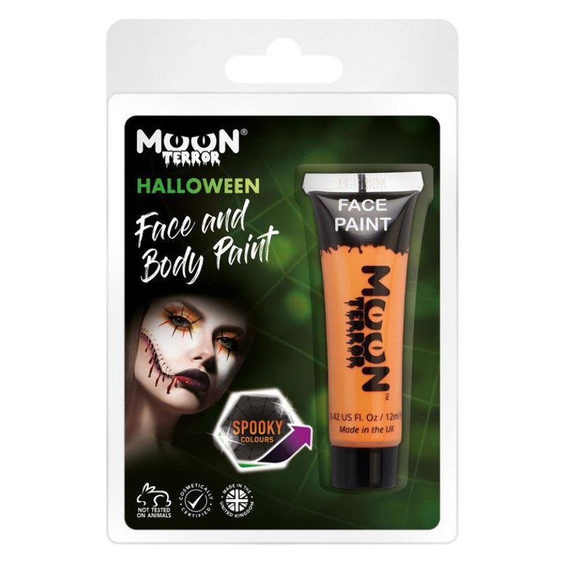 Moon Terror Halloween Face & Body Paint Orange Smiffys Moon Creations 21339