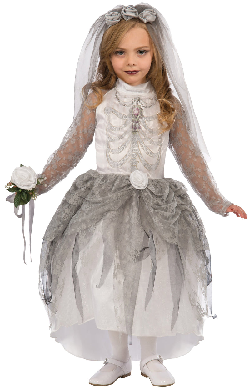 Skeleton Bride M Childrens Costumes Female Medium Girls Bristol Novelty Childrens Costumes 14142
