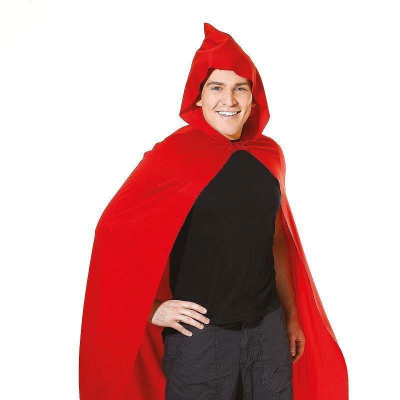Cape Long Hooded Red Adult Costume Unisex One Size Bristol Novelty Generic Unisex Costumes 1982