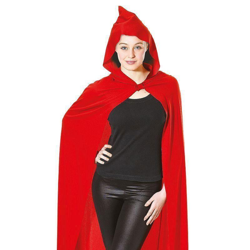 Cape Long Hooded Red Adult Costume Unisex One Size Bristol Novelty Generic Unisex Costumes 1984