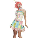 Fever Deluxe Vintage Clown Costume White Womens Smiffys Bijou Boutique 4453