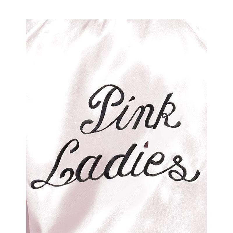 Grease Pink Ladies Jacket Child Pink Girls Smiffys Grease Licensed Fancy Dress 6178