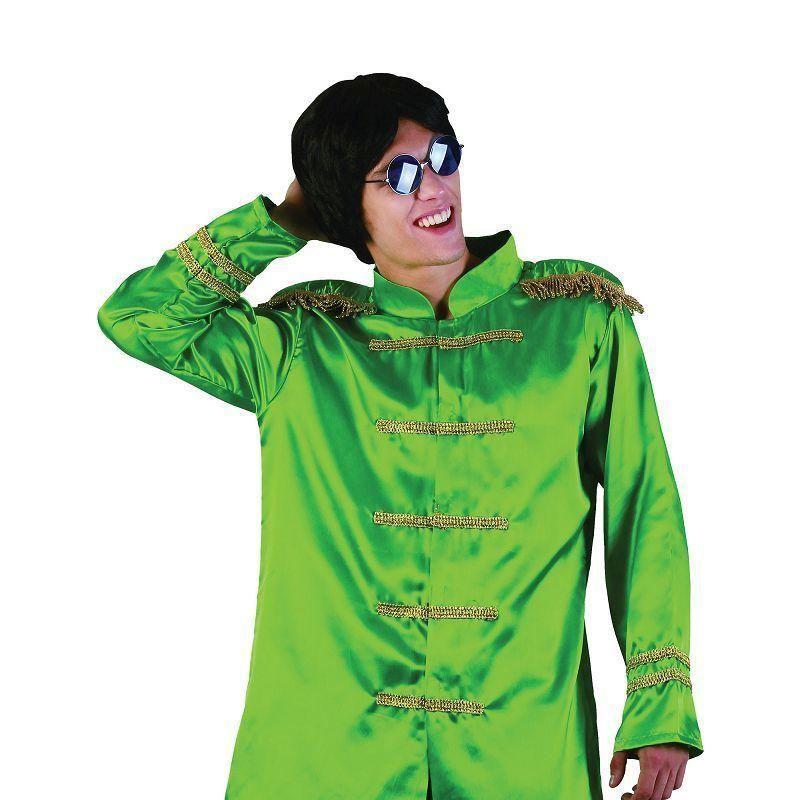 Mens Sgt Pepper Jacket Budget Green Adult Costume Male One Size Bristol Novelty Generic Mens Costumes 8415