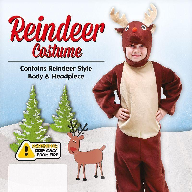 Reindeer Small Childrens Costumes Unisex Small 5 7 Years Bristol Novelty Boys Costumes 10198