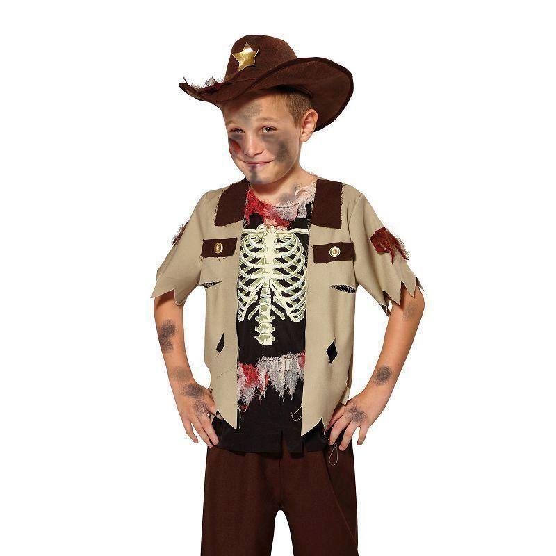 Skeleton Sheriff M Childrens Costumes Male Medium Boys Bristol Novelty Boys Costumes 11198