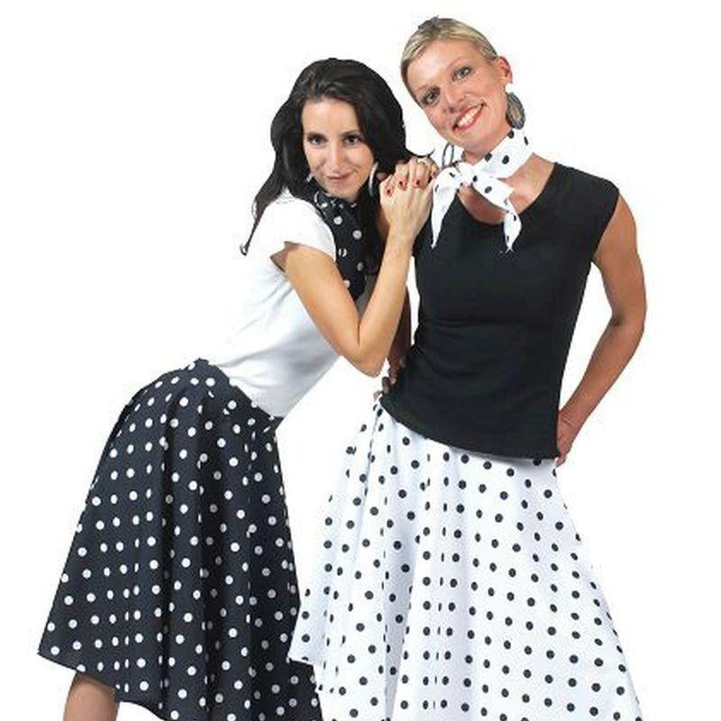 Womens Rock N Roll Skirt White Adult Costume Female One Size Bristol Novelty Generic Ladies Costumes 13645