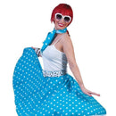 Womens Rock Nroll Skirt Blue Adult Costume Female One Size Bristol Novelty Generic Ladies Costumes 13648